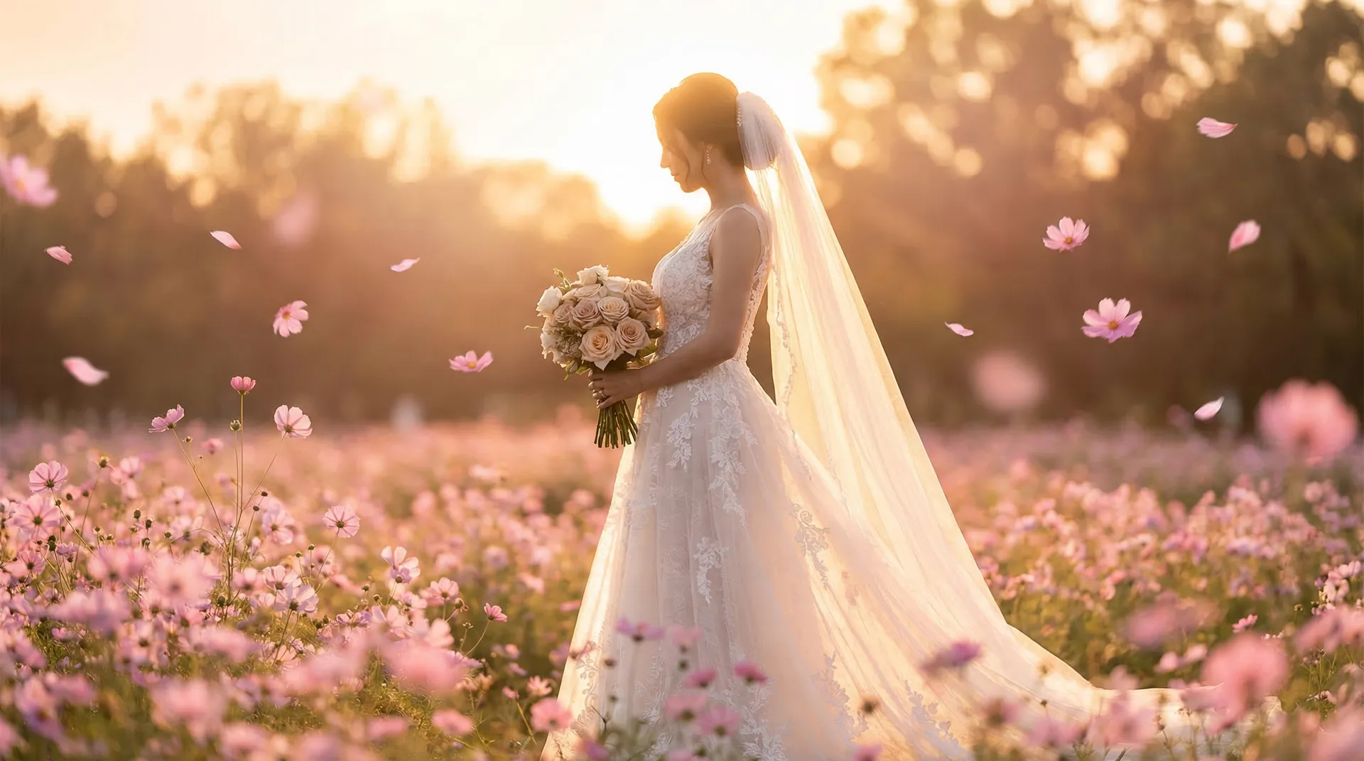 闲花野草逢春生恐怖图片 - 浪漫婚纱摄影场景